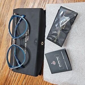 William Morris Black Label Darcey eyeglass frame, c1 (blue/ROSE gold) 53-18-140